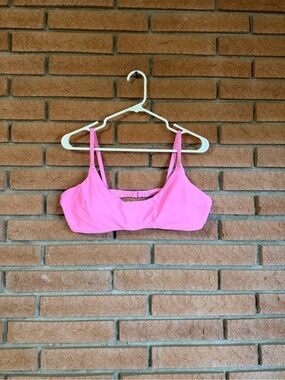 Aerie pink scoop bikini top